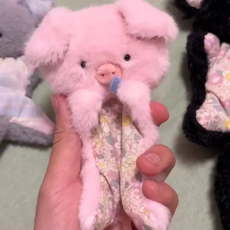 【皮卡】新款安抚玩偶diy小猪小鼠超萌手工制作娃娃治愈安抚助眠