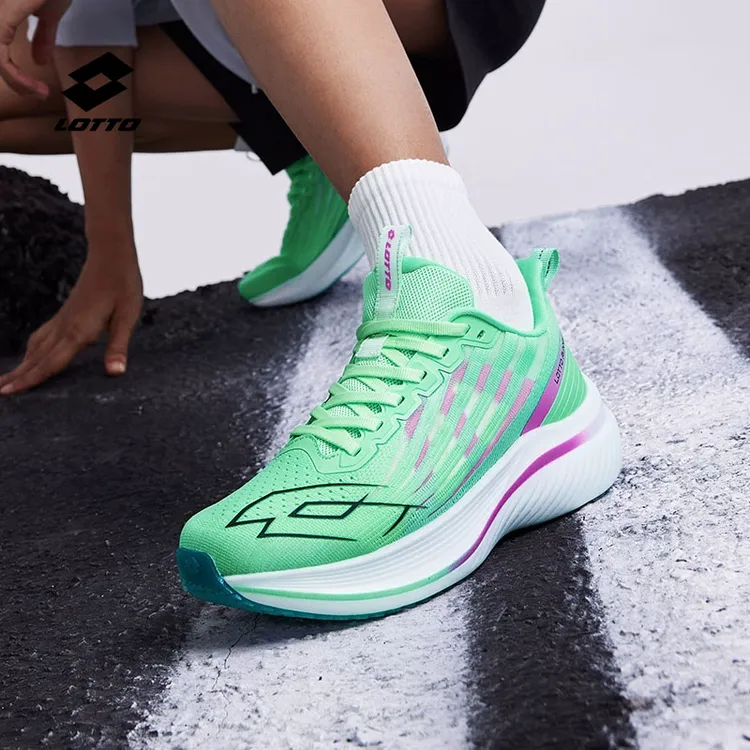 乐途女鞋碳板跑步鞋女新款春季网面轻便舒适缓震竞速运动鞋女正品