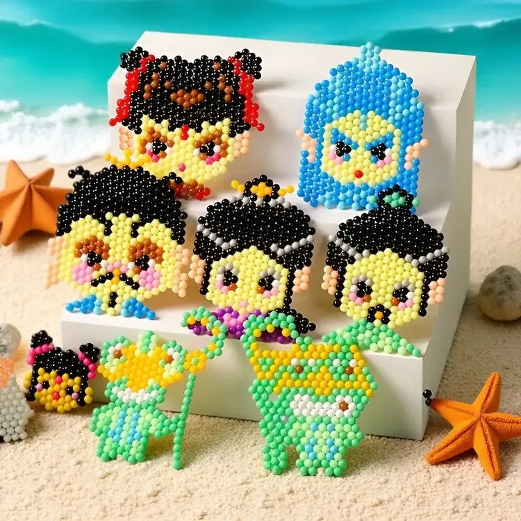 diy透明手工玩具女孩材料哪吒魔童系列儿童套装水雾魔珠夜光