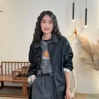 3039-欧美风极简风口袋纽扣皮衣春秋短外套