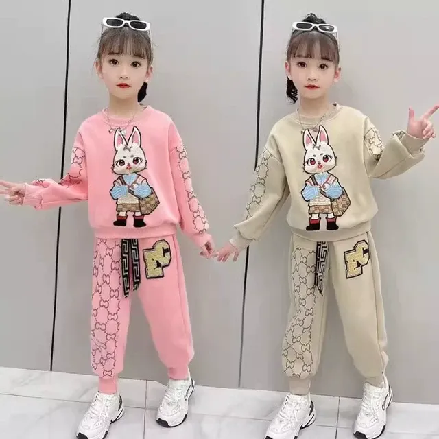 女童卫衣套装春装2025新款儿童装春秋款宽松网红爆款裤子韩范潮衣