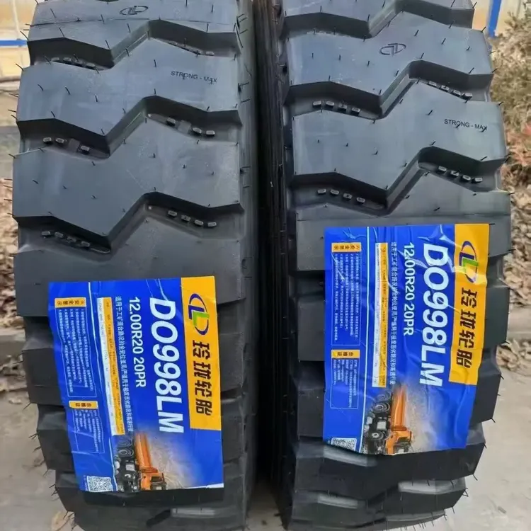 玲珑998花纹1200R20全钢丝载重耐磨矿山专用货车自卸轮胎耐磨全新