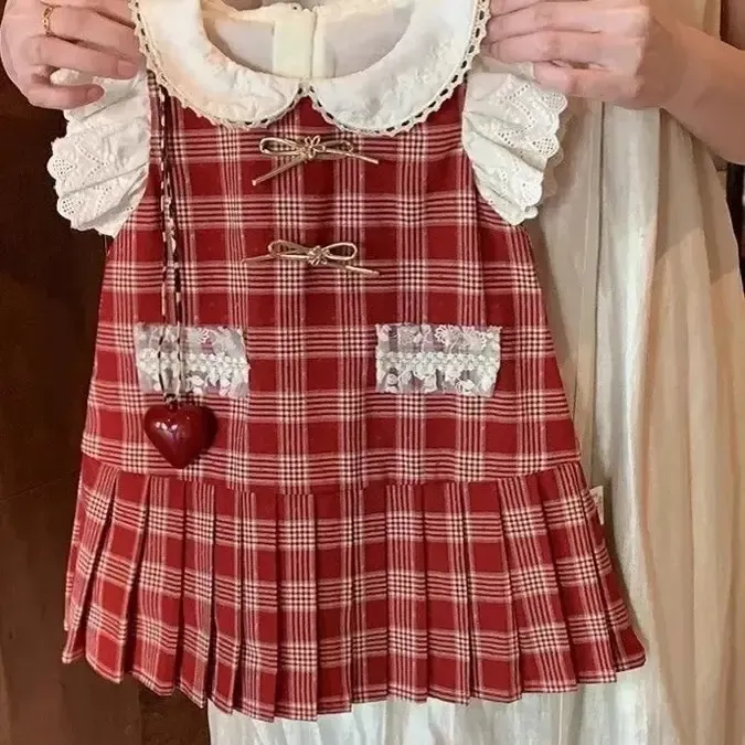 泡泡巴士直播扣号链接背心裙学院风夏季连衣裙裙子