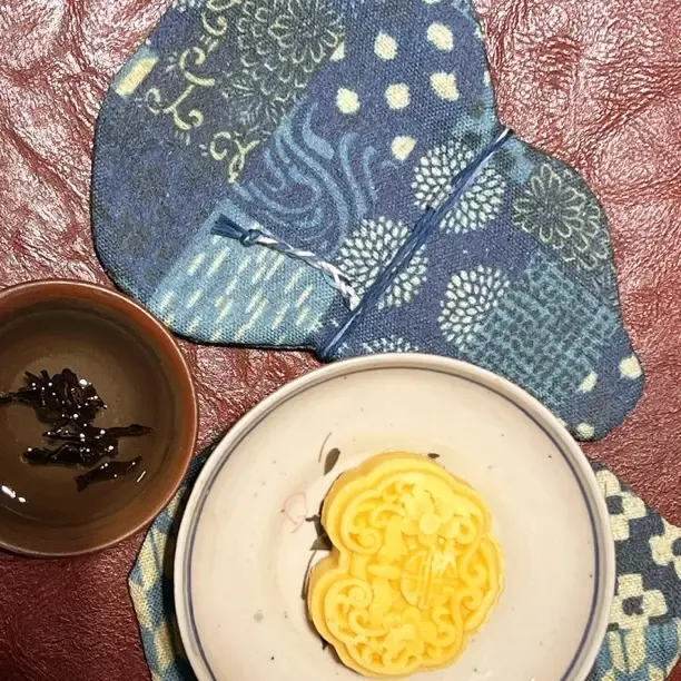 创意手工葫芦布艺杯垫/隔热防烫手工茶托/茶道家用中式