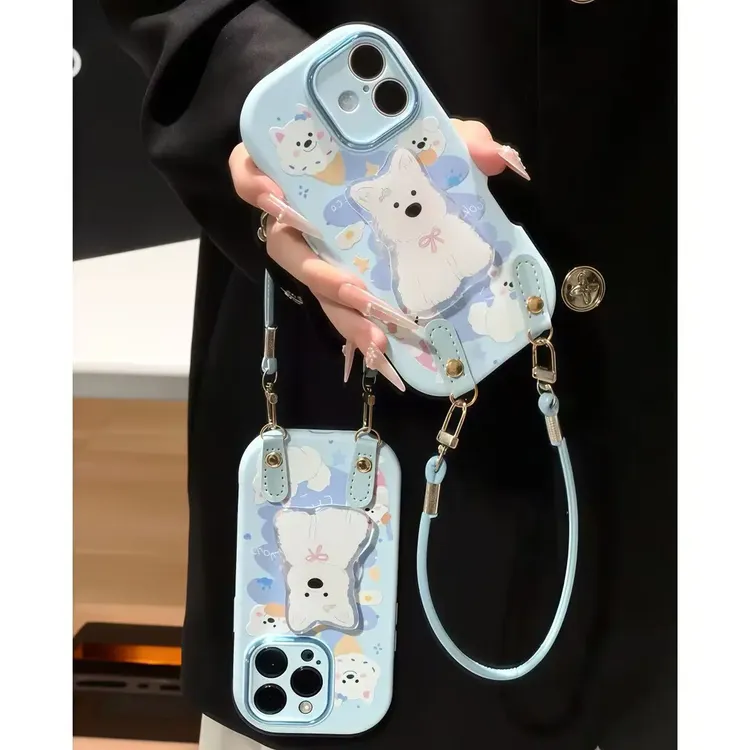 雪糕支架挂绳适用17手机壳iPhone16华为小米vivooppo金属小胖妹
