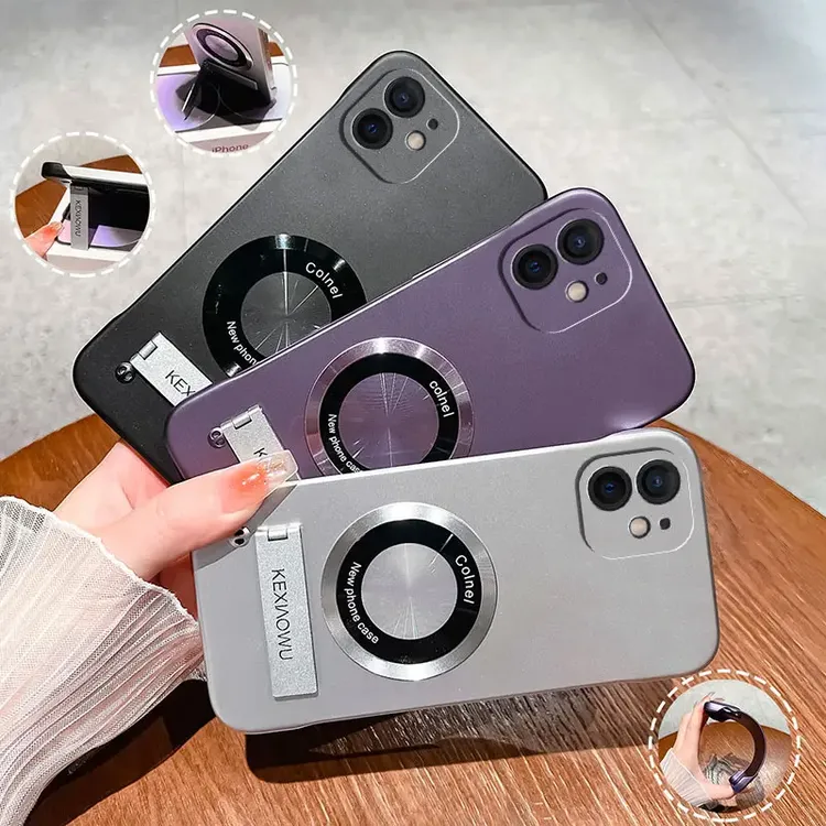 【新款适用苹果11系列】超薄无边框实用防摔保护套支架手机壳