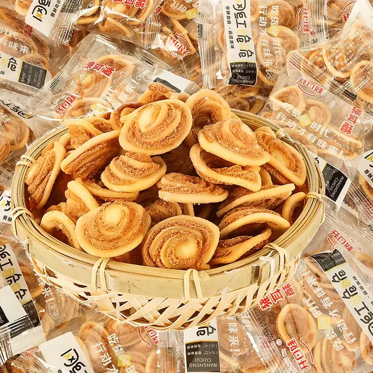 猫耳酥薄脆小花片猫耳朵片片即食精选怀旧零食网红小吃