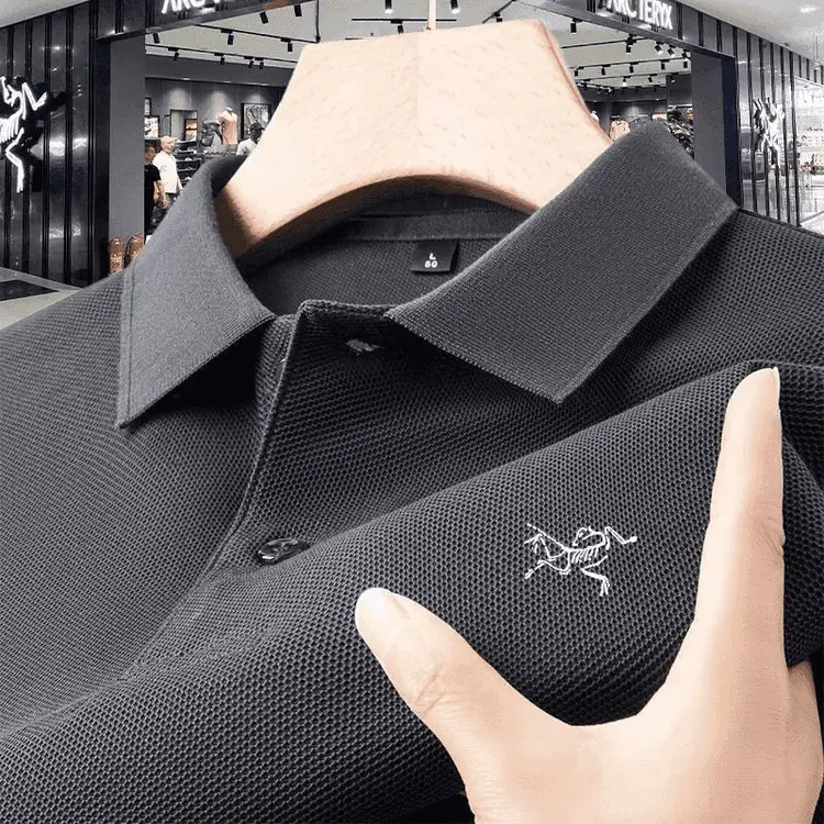 【清仓折扣】新款鸟家夏季短袖t恤男刺绣纯棉polo衫休闲体恤上衣男