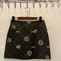 黎黎家秋季新款小众设计感百搭钉珠半身裙36