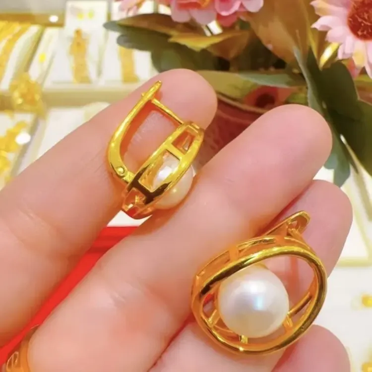 合金仿珍珠仿珍珠耳饰 SHR 0.15g 耳环时尚