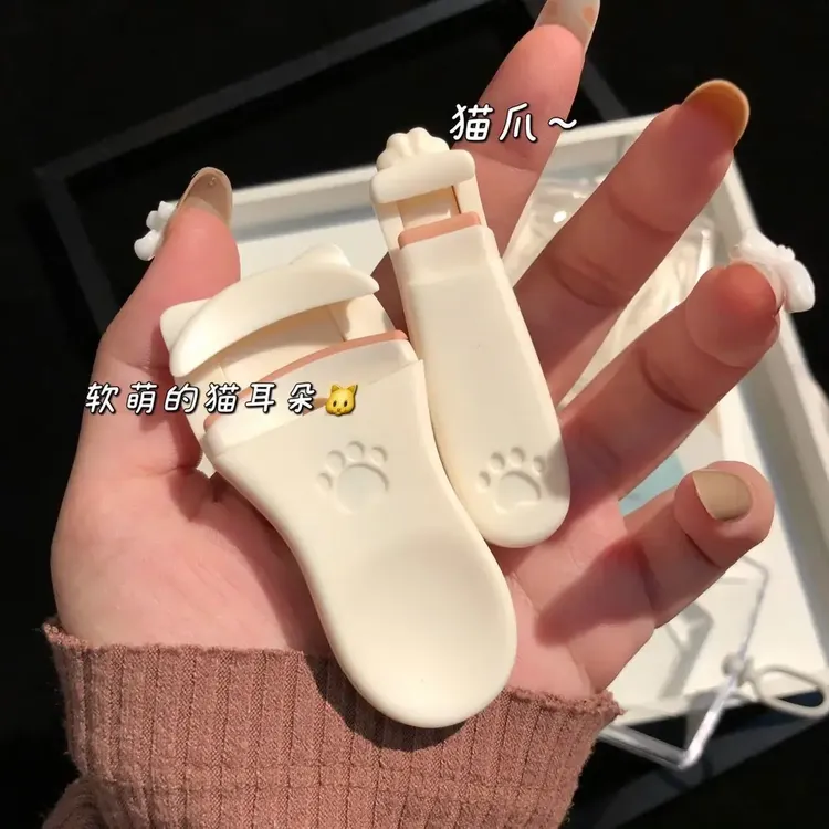 花猫爪眼卷翘持久定型便携按压式夹出太阳花局部初学生新手假睫毛