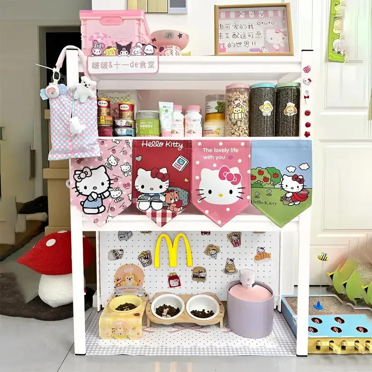 【猫咪的温柔乡】猫砂盆上方置物架小猫食堂宠物用品狗粮阳台收纳架