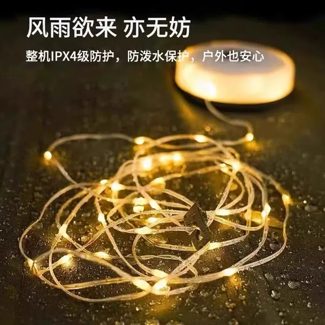 爆品露营帐篷灯户外天幕装饰灯LED彩灯串灯营地照明氛围灯野营灯