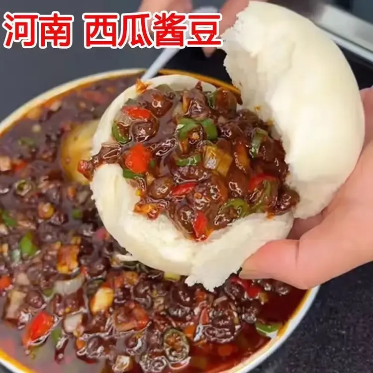 正宗西瓜酱老式西瓜酱豆子河南特产西瓜酱豆即食豆瓣酱豆酱黄豆酱