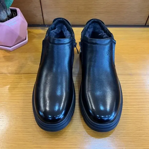 男士纯皮商务、日常羊毛内里皮鞋