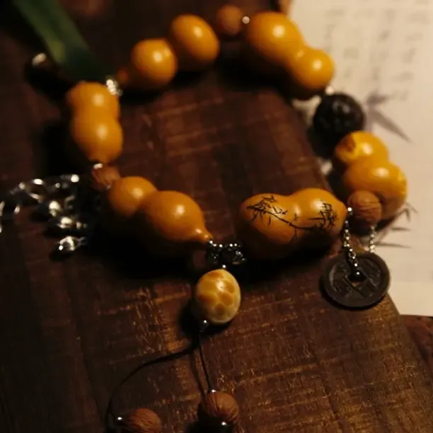 文玩葫芦手持盘串复古藏风手持新中式东方美学手串