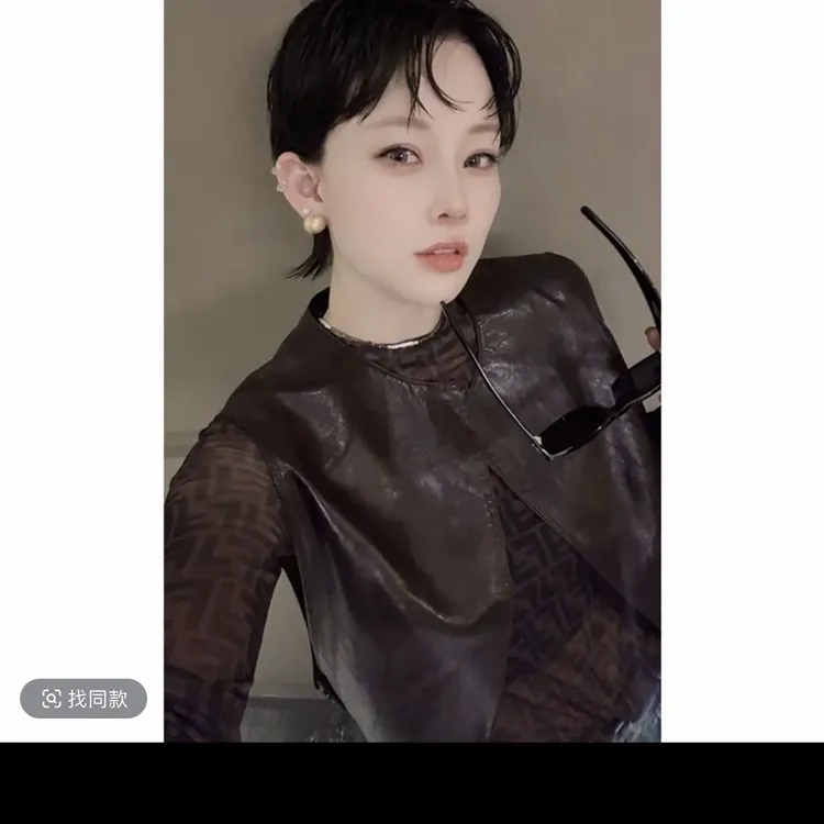《终身爱顶配马甲》1661女装韩版真皮马甲休闲气质上衣时尚百搭马夹