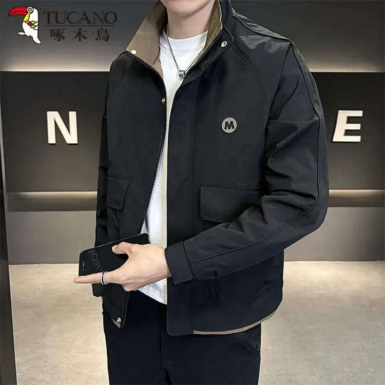 TUCANO/啄木鳥男士秋冬工装立领夹克休闲男春秋季外套男装潮流秋