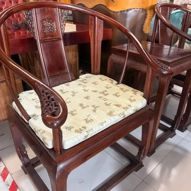 南美酸枝木明式古皇宫圈椅榫卯结构精品家具