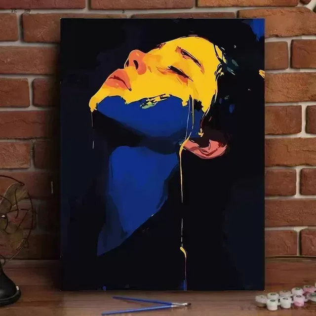 新款古风人物数字油画diy国潮中国风丙烯手工涂色解压中式装饰画
