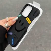 笑脸英文半包款软壳适用于苹果16/15promax手机壳iPhone14/12/13