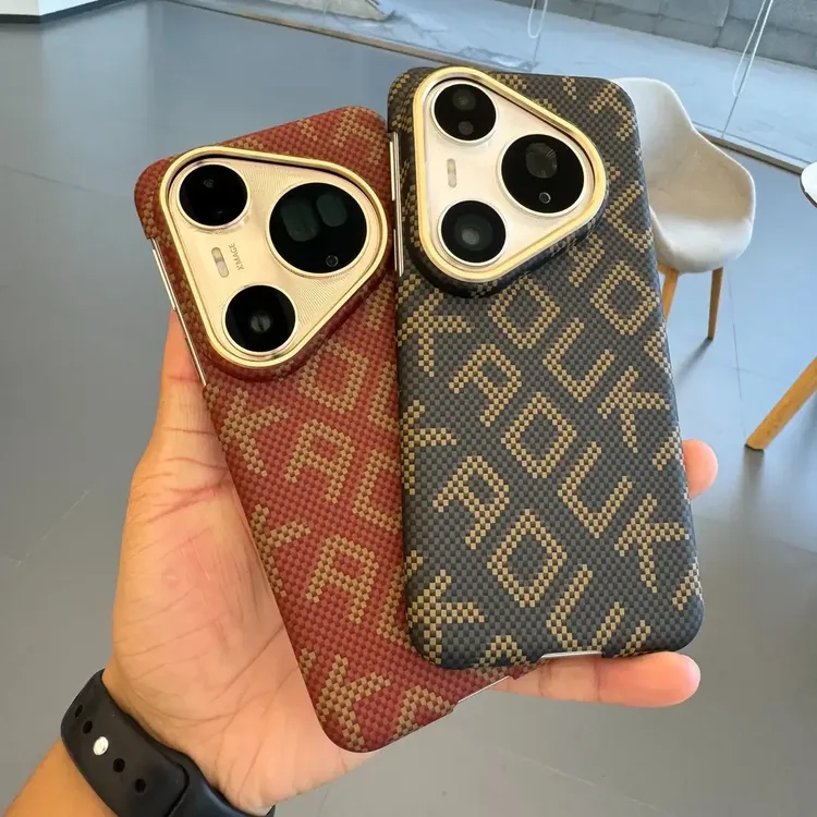 凯夫拉纹磁吸手机壳适用华为pura80pro新款pura80防摔Pro+保护套