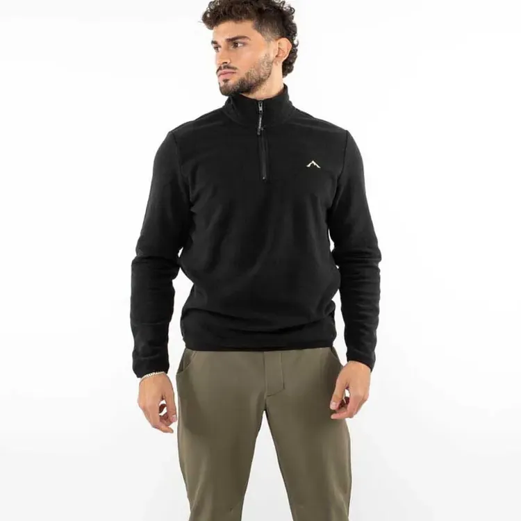 山系男士秋冬保暖亲肤抓绒套头摇粒绒外套双面绒冲锋衣内胆打底衫