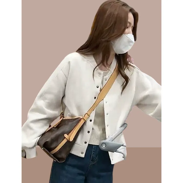 棒球服女士短外套2025春秋季新款小个子短款休闲爆款夹克开衫上衣