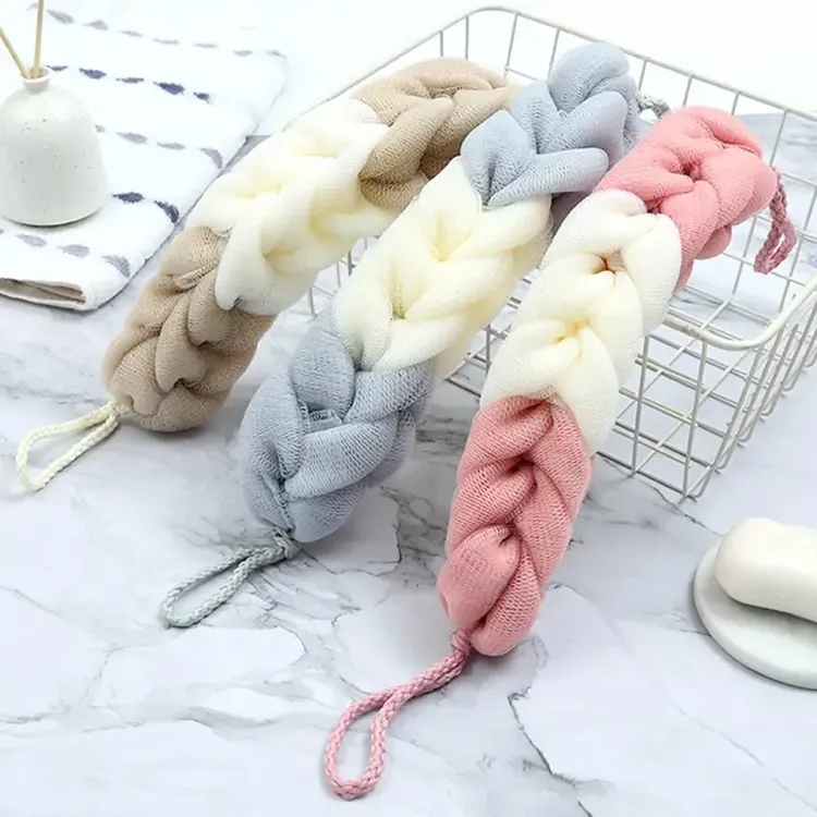 沐浴条搓澡巾洗澡巾拉背条长条成人搓背巾沐浴球泡沫舒适搓泥好物