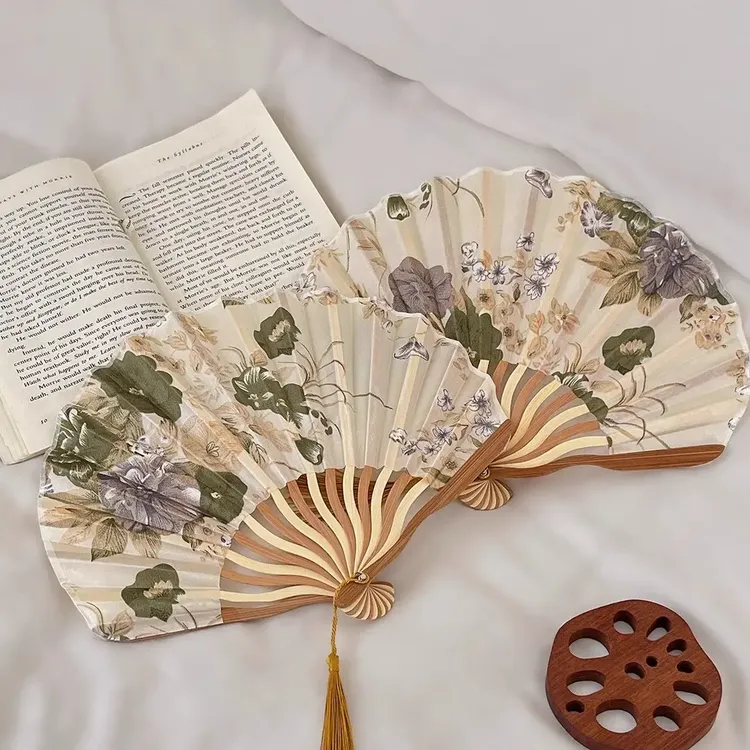 小扇子随身便携古风贝壳扇折叠清凉扇道具汉服古典中国风扇子折扇