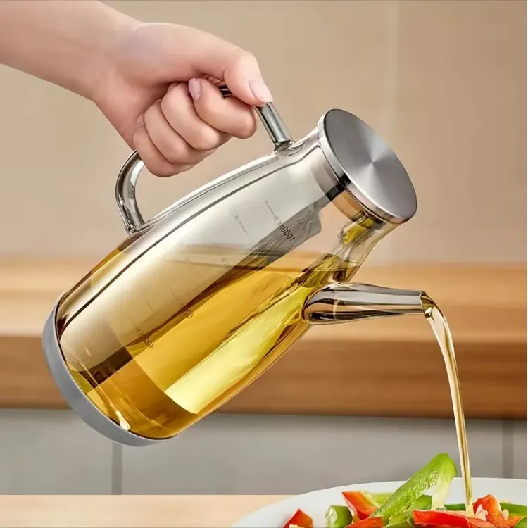 油壶厨房专用高档油壶不挂油家用油壶大容量装油瓶防漏油
