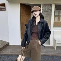 衣凡62573皮外套翻领拉链秋季百搭
