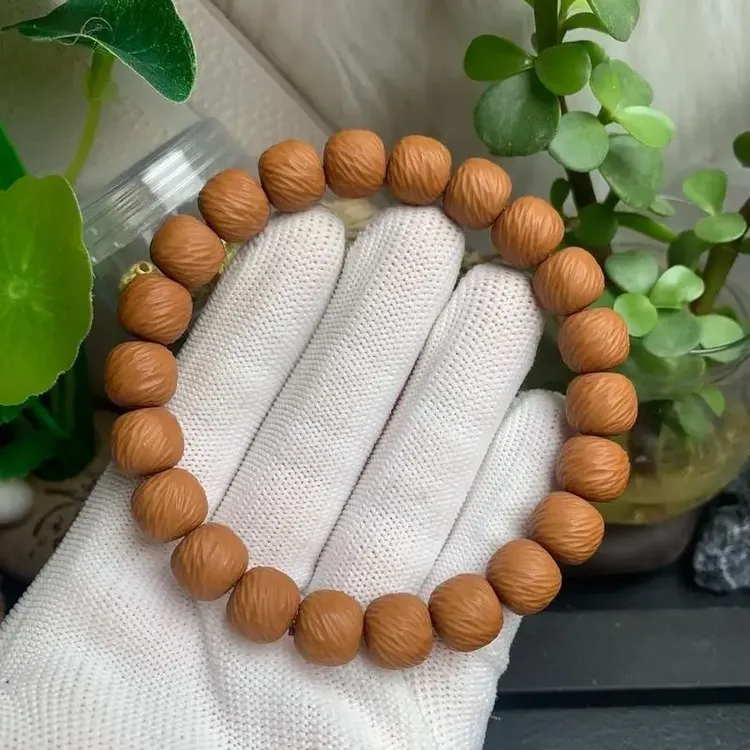 木质手链 微瑕反油针尖黑点云锦