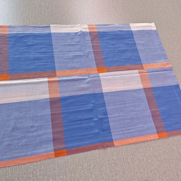 纯棉拼接枕套，颜色随机，江浙沪包邮