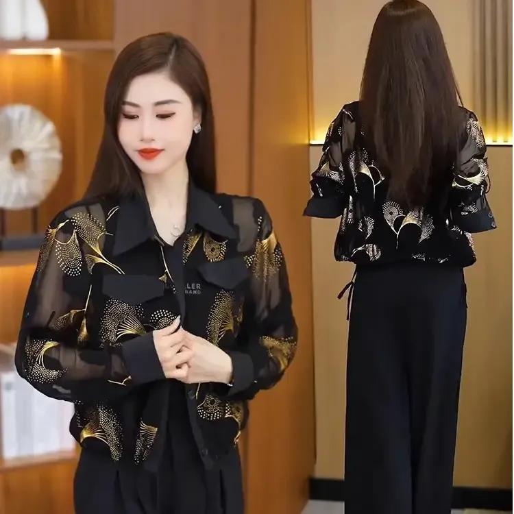 爆款时尚洋气薄款短外套女2025春季新款宽松显瘦开衫防晒衫百搭