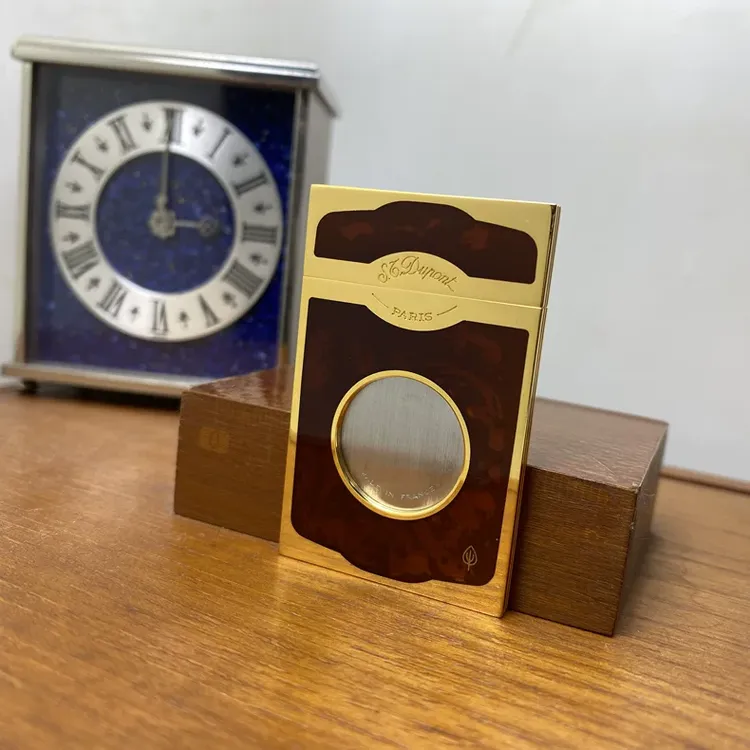 原品保证！我的名品打火机！金色艺术漆雪茄刀3248款雪茄打火机Ax