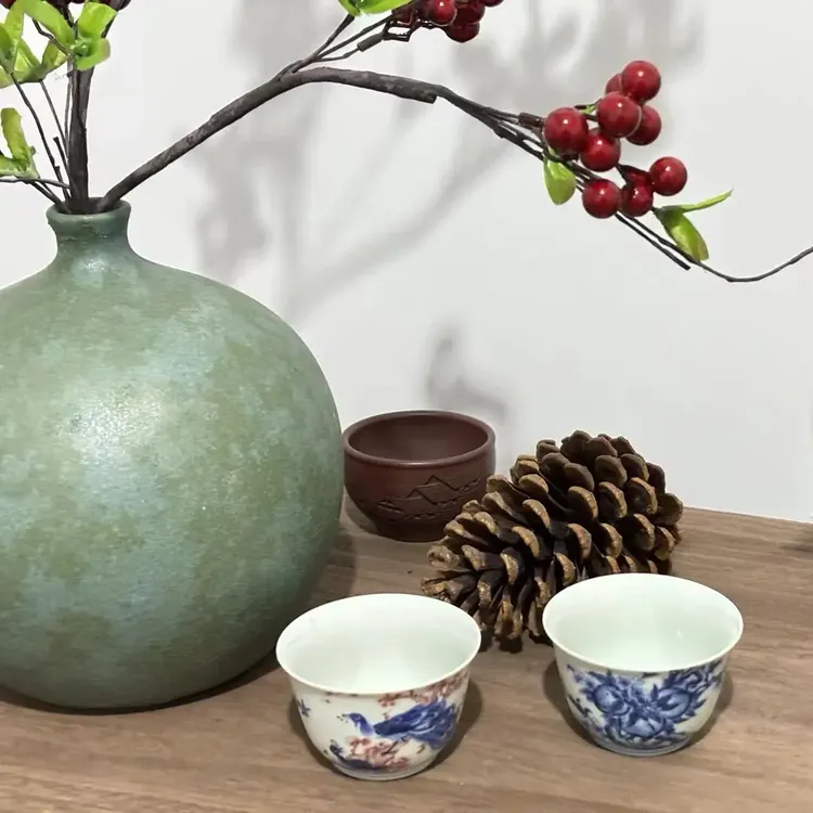 主人杯功夫茶具品茗杯单杯白瓷紫砂杯子