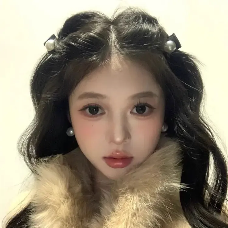 千金少女~珍珠发夹公主风迷你小号抓夹小号侧边前额碎发刘海夹