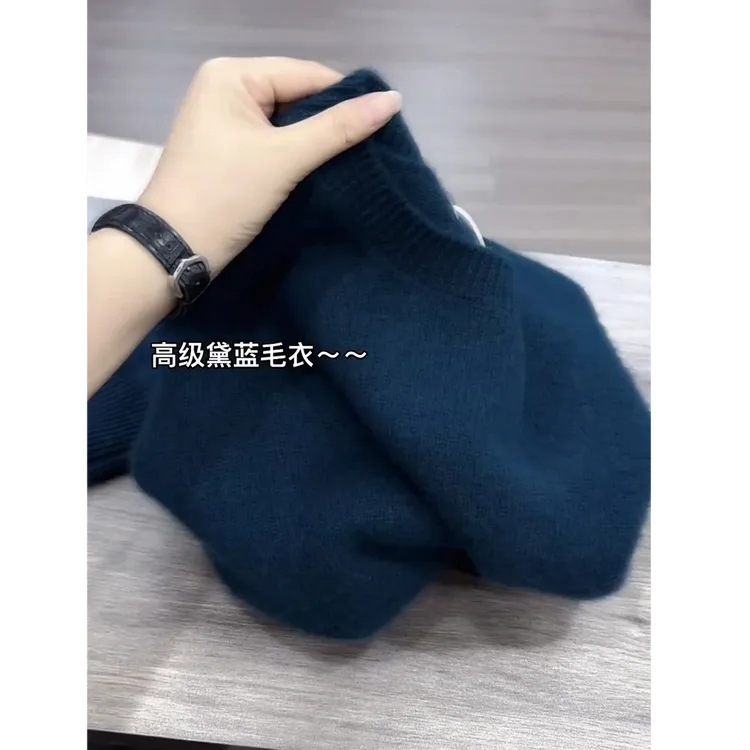 2025秋冬新款韩版流行爆款穿搭ins风女宽松减龄高级感软糯针织衫
