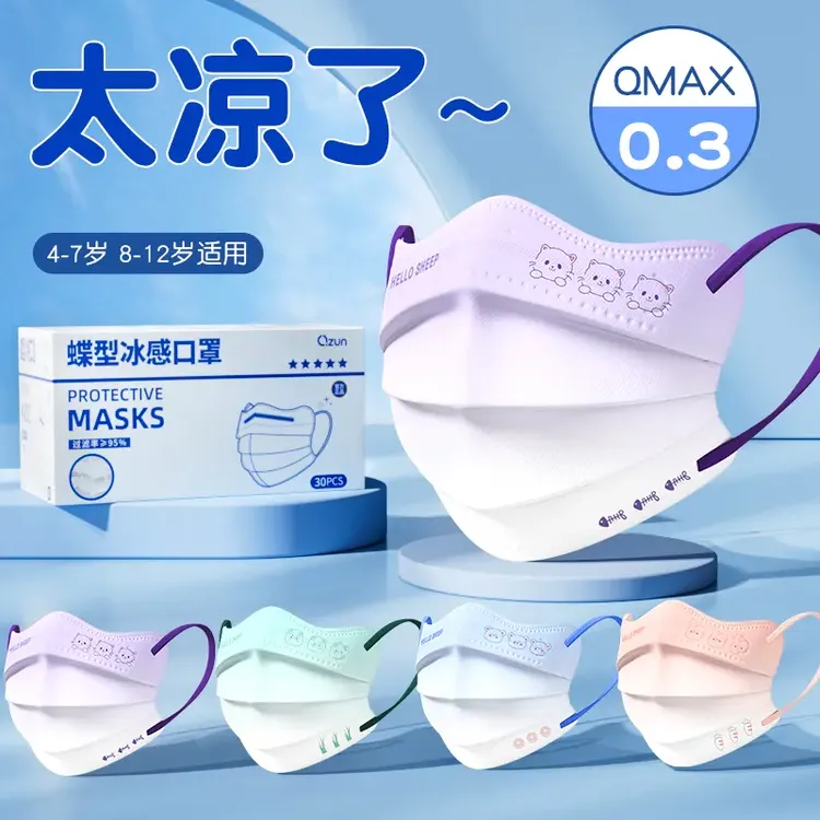 儿童口罩薄款高颜值立体一次性独立透气彩色口罩一次性独立包装