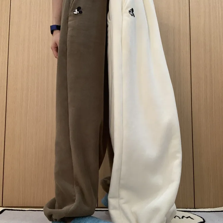 SEVENFUOO 加绒【冬天里的一把火】卫裤女显瘦高腰