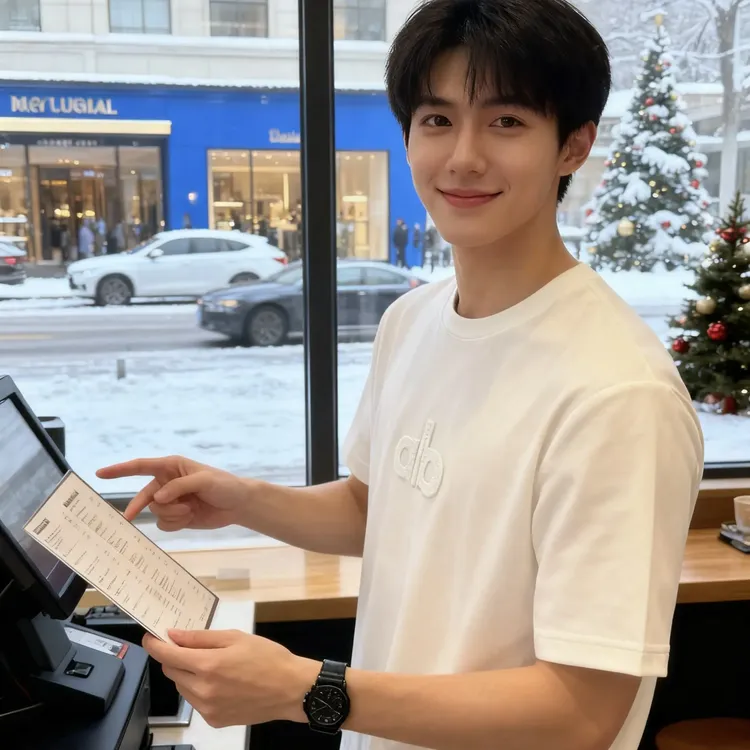 秋冬加厚新款宽松白色长袖T恤男女同款圆领套头欧货轻奢上衣