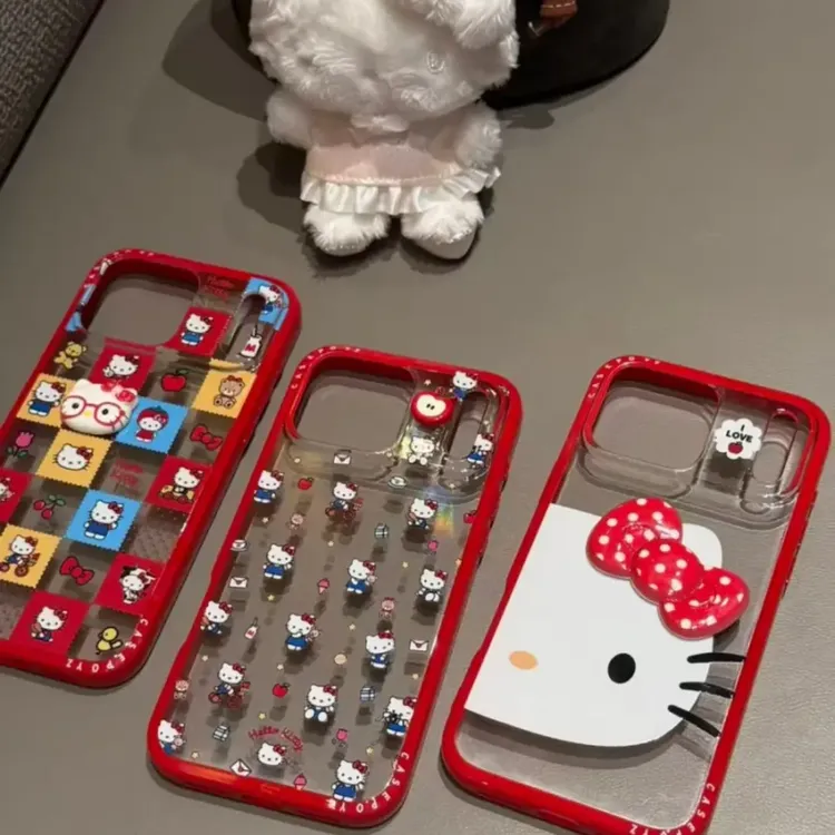 可爱立体满屏凯蒂合集适用iPhone17promax新款16pro手机壳15/1413