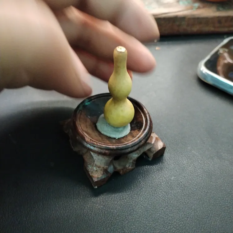 天然带龙头小葫芦手把件文玩盘玩佳品福禄八宝葫芦