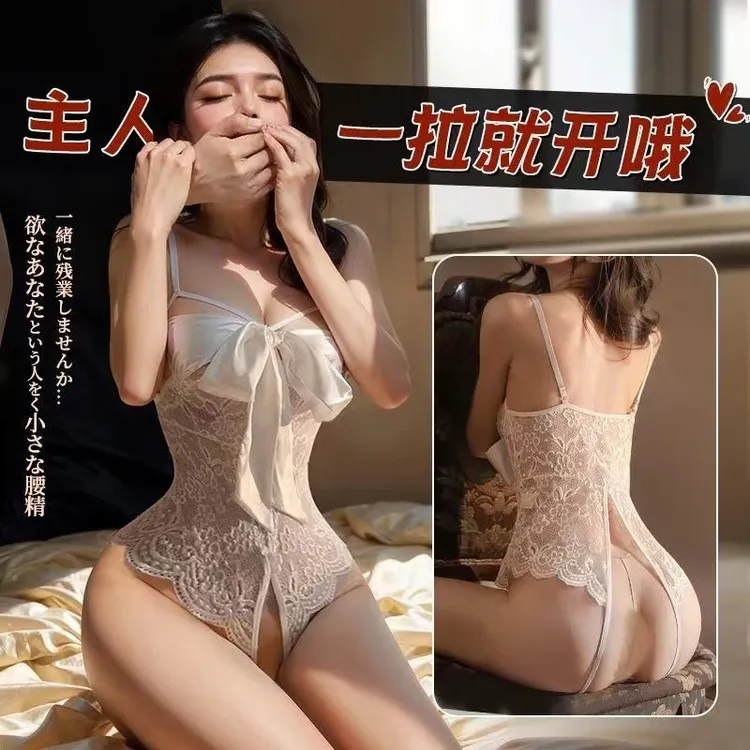 蕾丝透明内衣服性感纯欲连体女套装床上睡衣1308