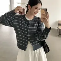 P&C studio 立体条纹针织开衫