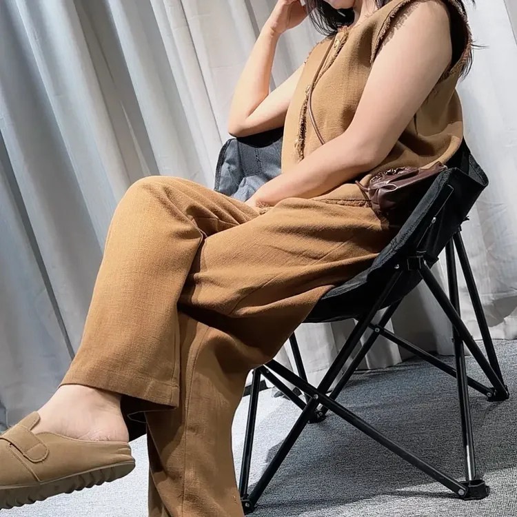 品质女装短袖直筒马甲上衣搭配直筒裤套装时尚洋气