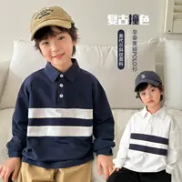 【重磅POLO】男童polo衫儿童长袖t恤春秋款上衣2025|25aa43
