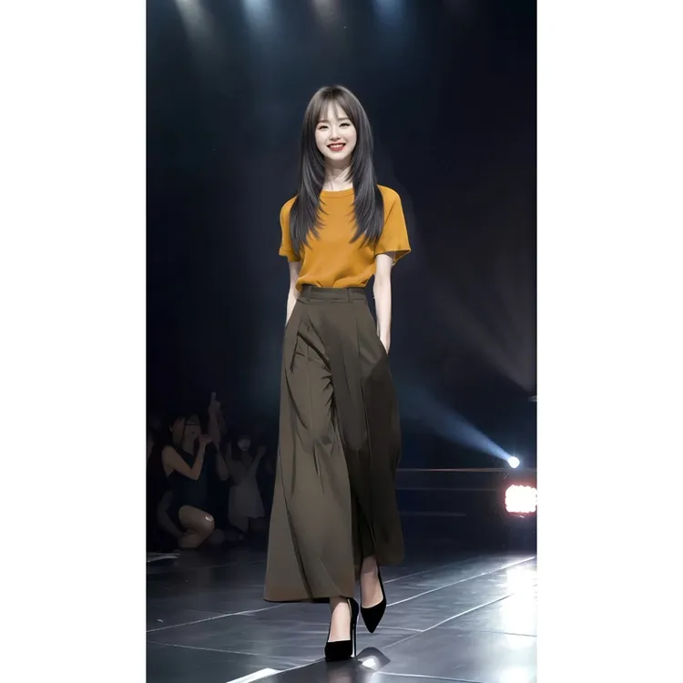 夏装搭配一整套小个子韩里韩气ootd减龄针织上衣阔腿裤两件套装女