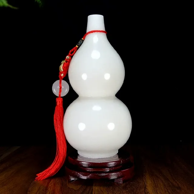 源头好货天然玉葫芦摆件白玉福禄平安家居办公室玄关酒柜中式装饰